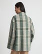 Metallic Donegal Plaid Car Coat