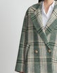 Metallic Donegal Plaid Car Coat