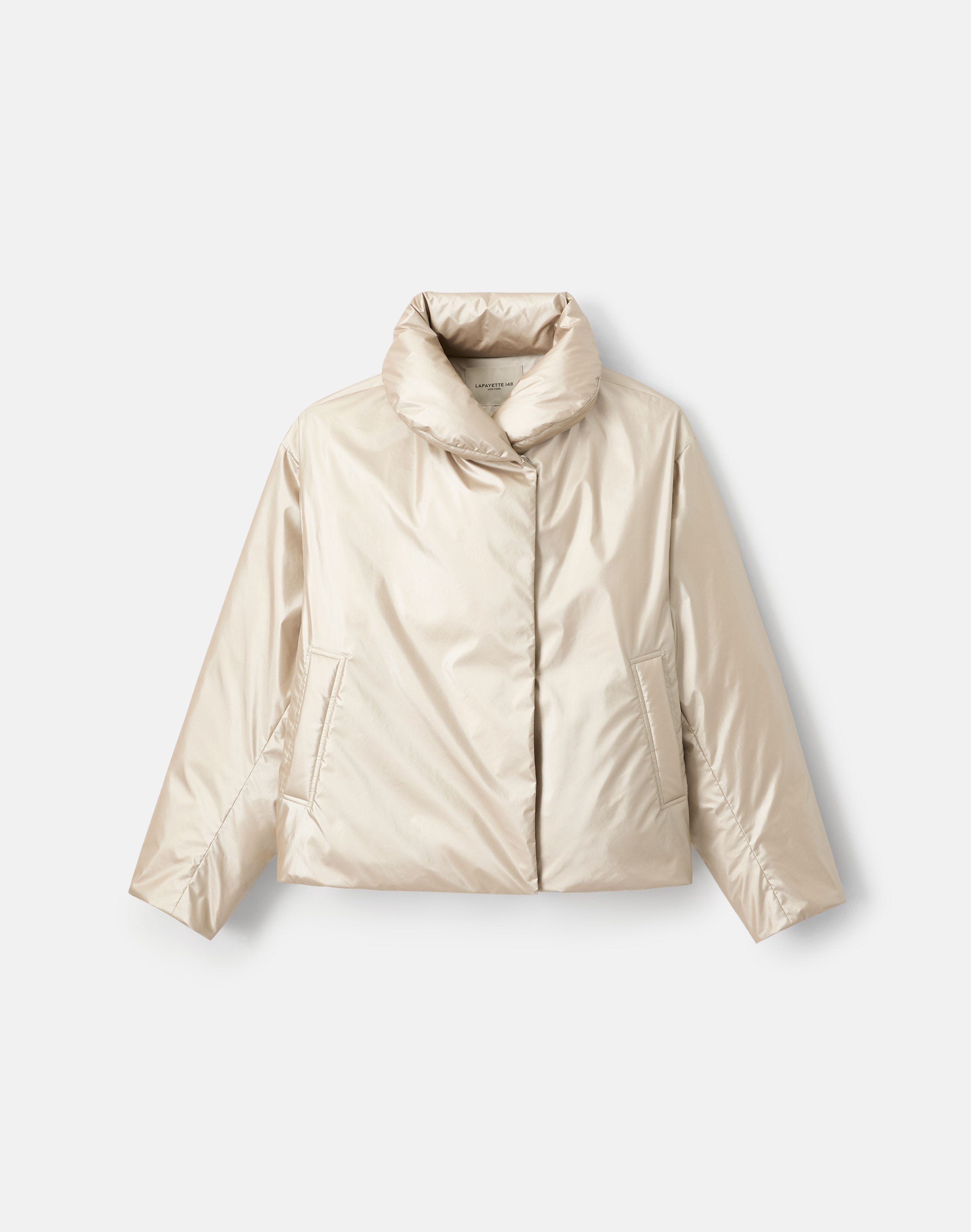 Pearlized Tech Down Puffer Coat