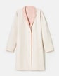 Two Tone Wool-Silk Double Face Reversible Coat