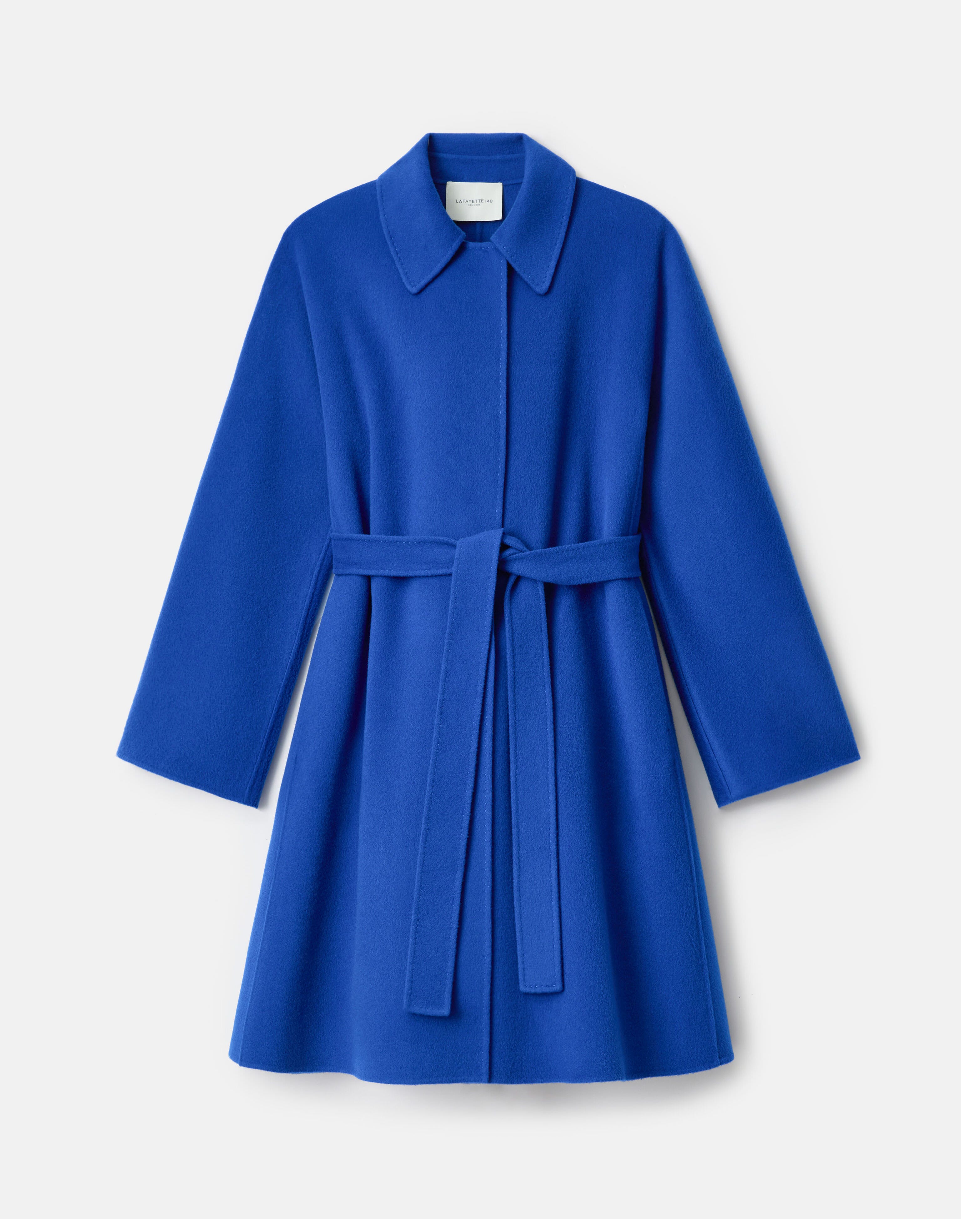 Wool-Cashmere Double Face Oversized Coat & Detachable Poncho
