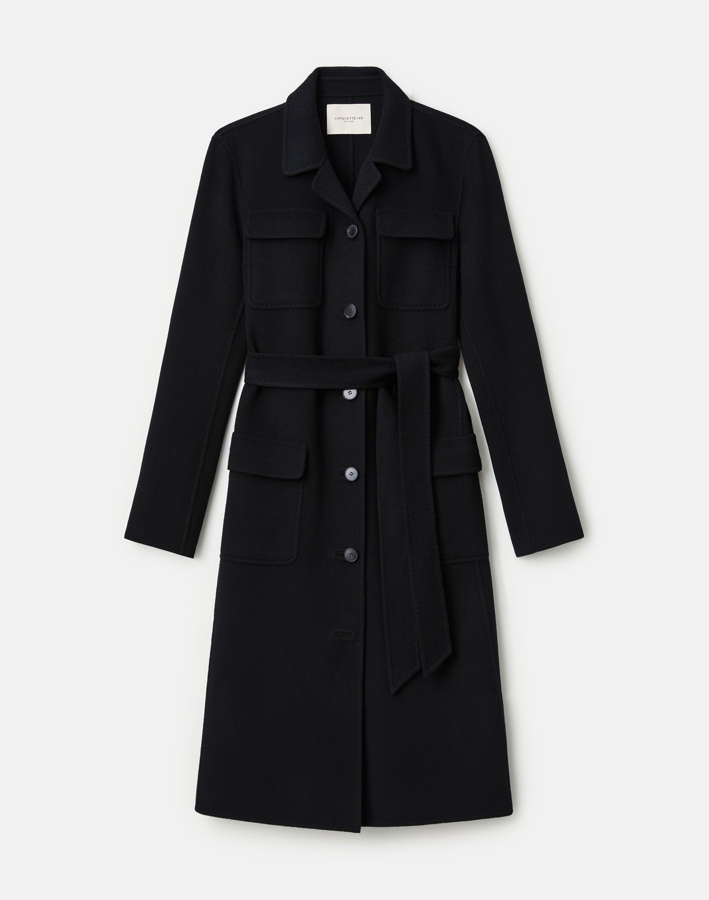 Cashmere Double Face Belted Overcoat