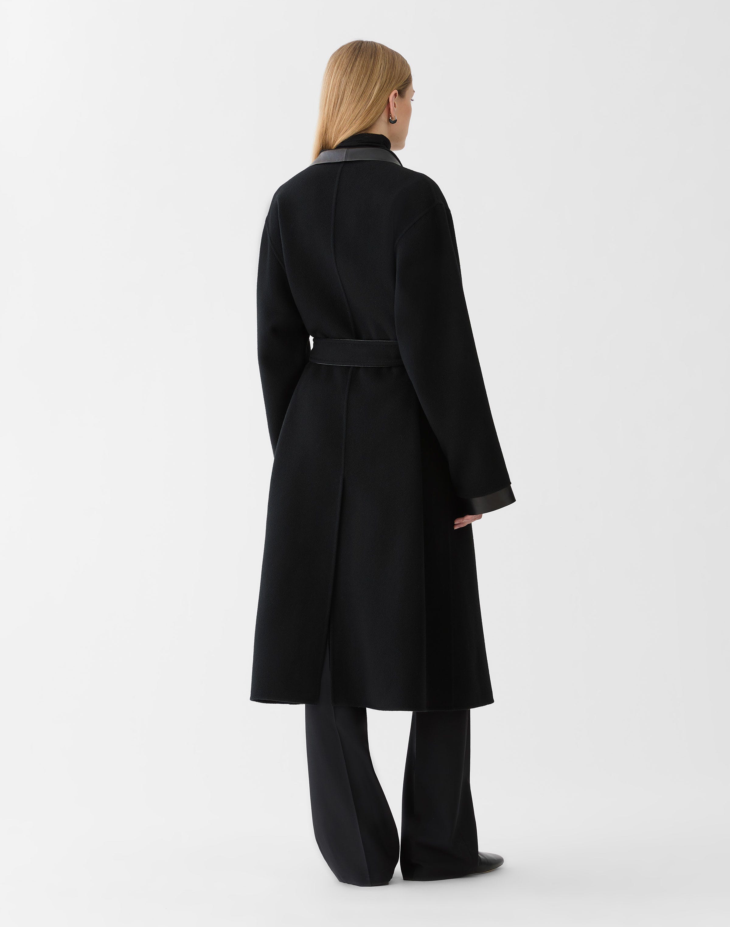 Cashmere Double Face Belted A-Line Coat