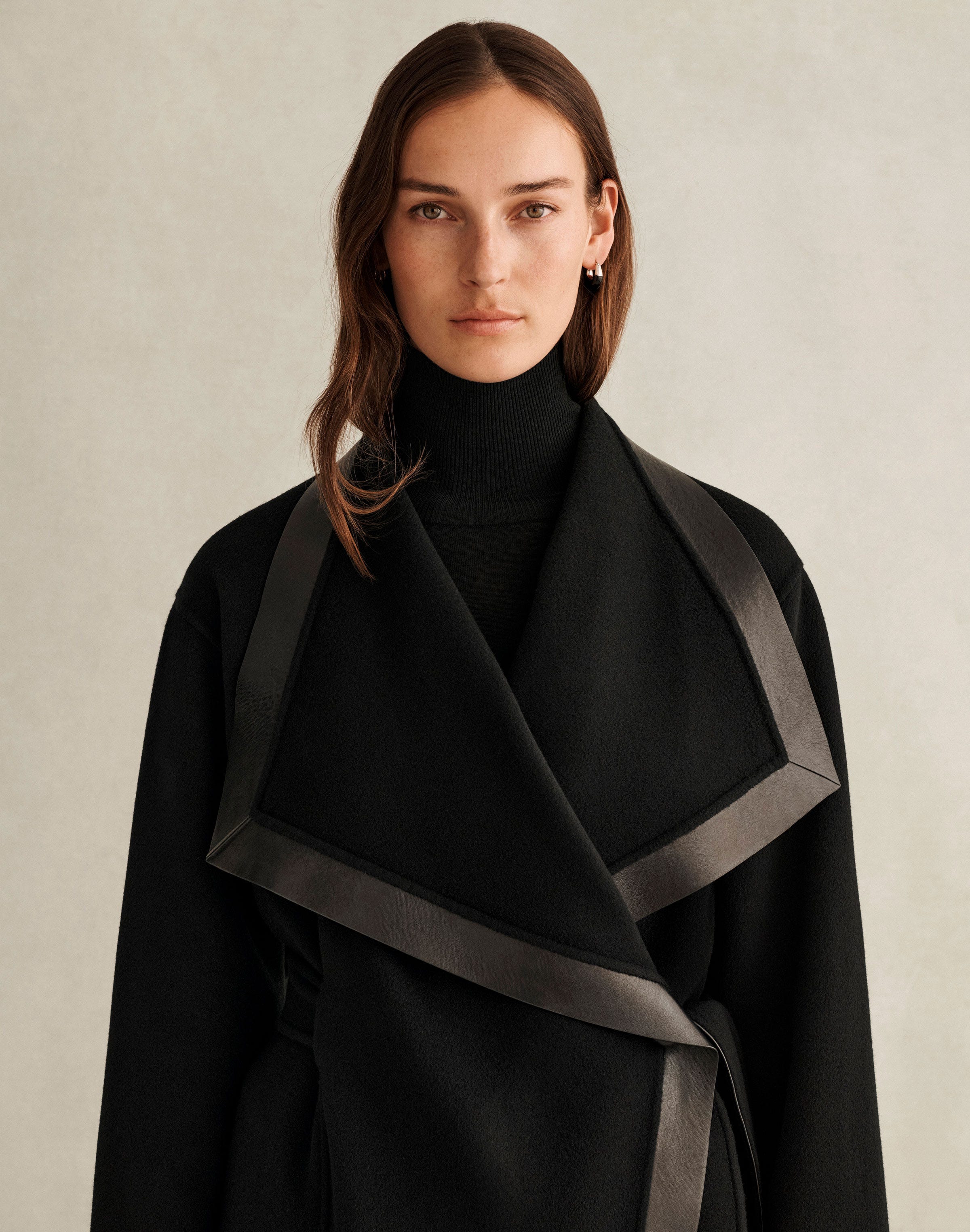 Cashmere Double Face Belted A-Line Coat