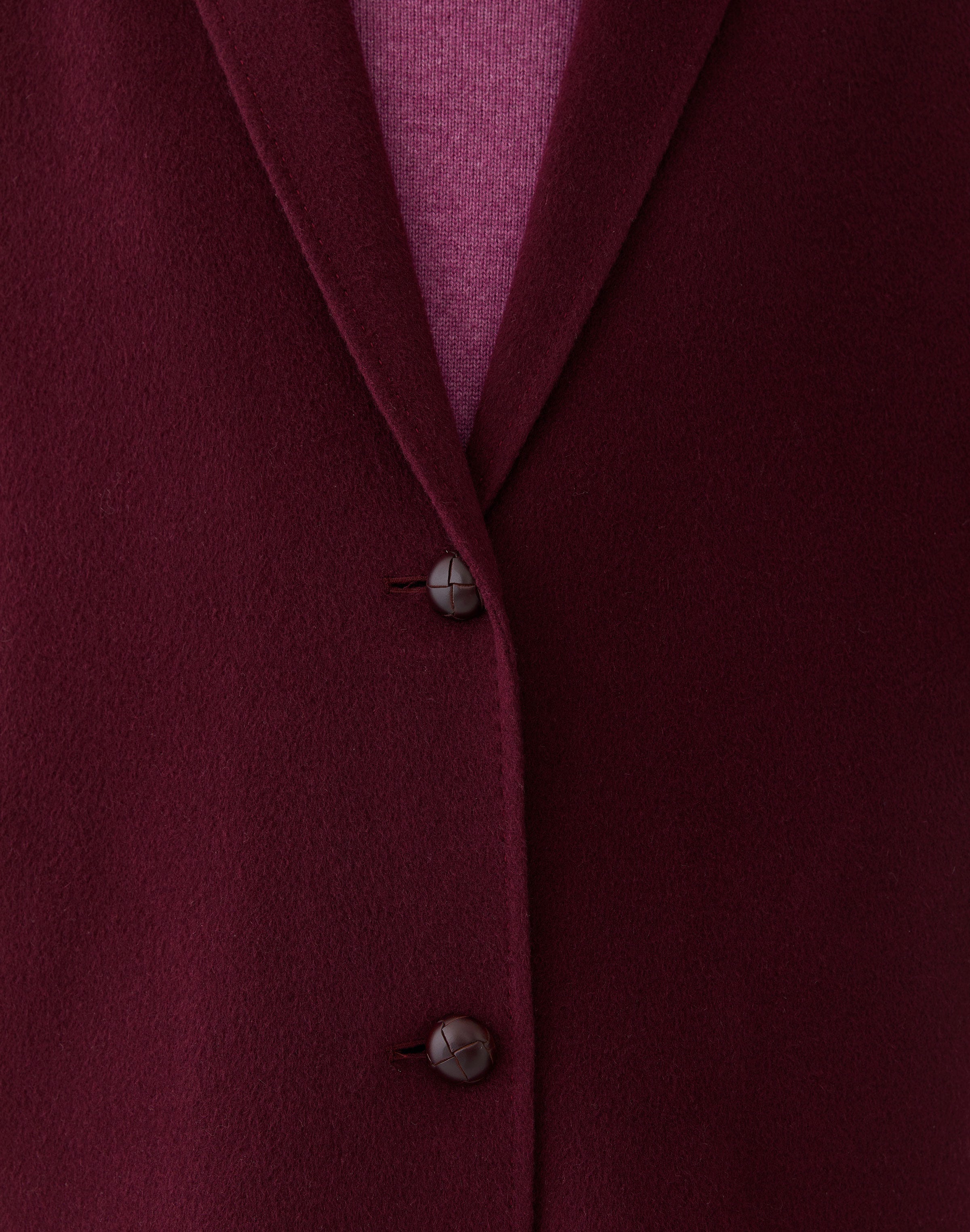 Plus-Size Wool-Cashmere Double Face Car Coat