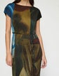 L148 X Save Venice Print Recycled Satin Plissé Midi Dress