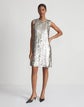 Hand-Placed Paillette Shift Dress