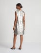 Hand-Placed Paillette Shift Dress
