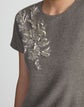 Baroque Hand-Beaded Brushed Wool-Cashmere Flannel Midi Dress