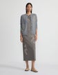 Baroque Hand-Beaded Brushed Wool-Cashmere Flannel Midi Dress