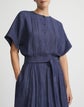 Organic Linen Pintuck Shirtdress