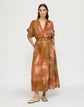 Pastel Print Gemma Cloth Voile Belted Shirtdress