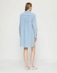 Lightweight Denim Patch Pocket Popover Dress