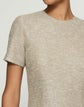Petite Sequin Speckled Tweed Short Sleeve Sheath Dress