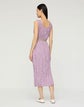 Hand Plissé Sleeveless Belted Midi Dress