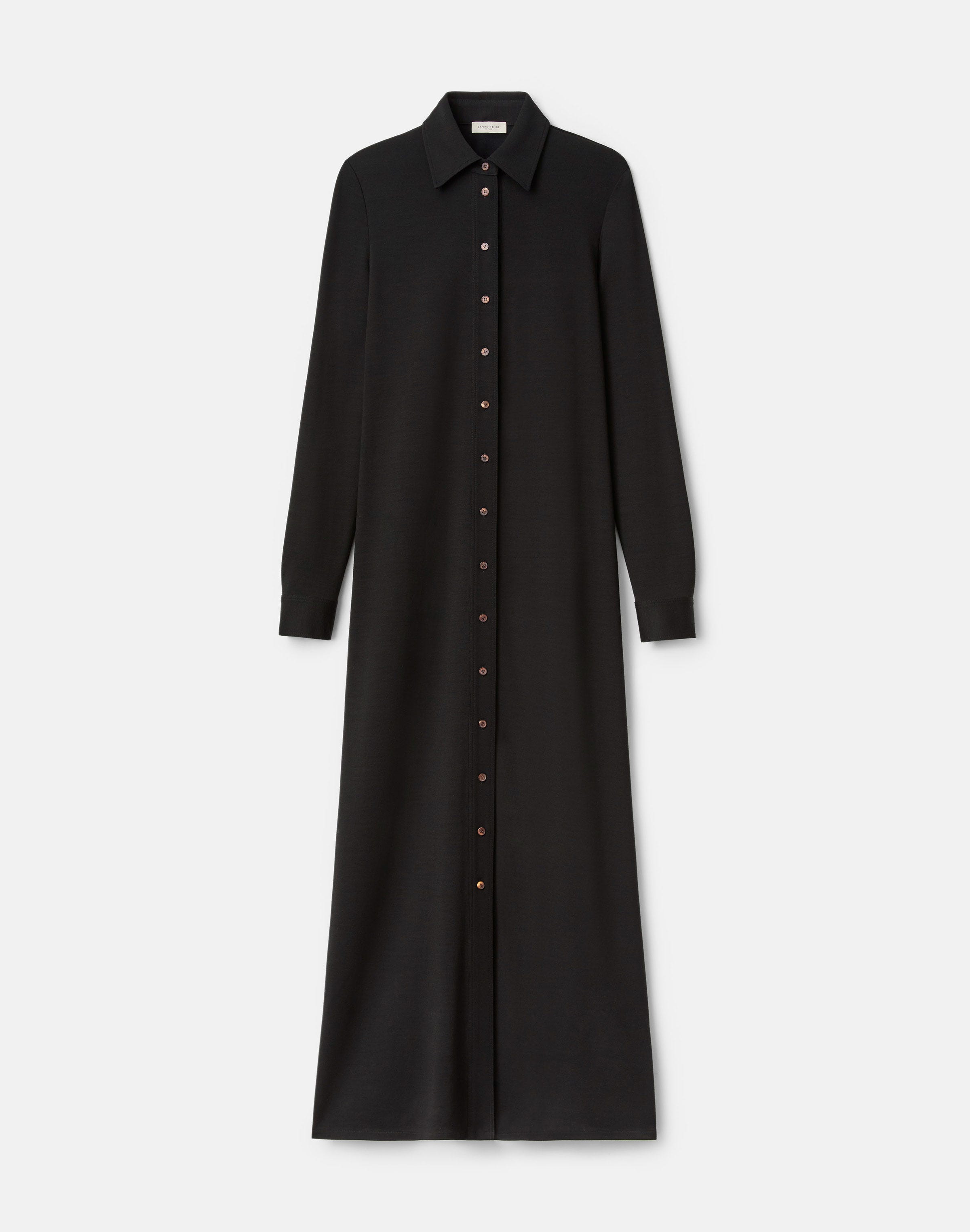 Double Knit Maxi Shirtdress