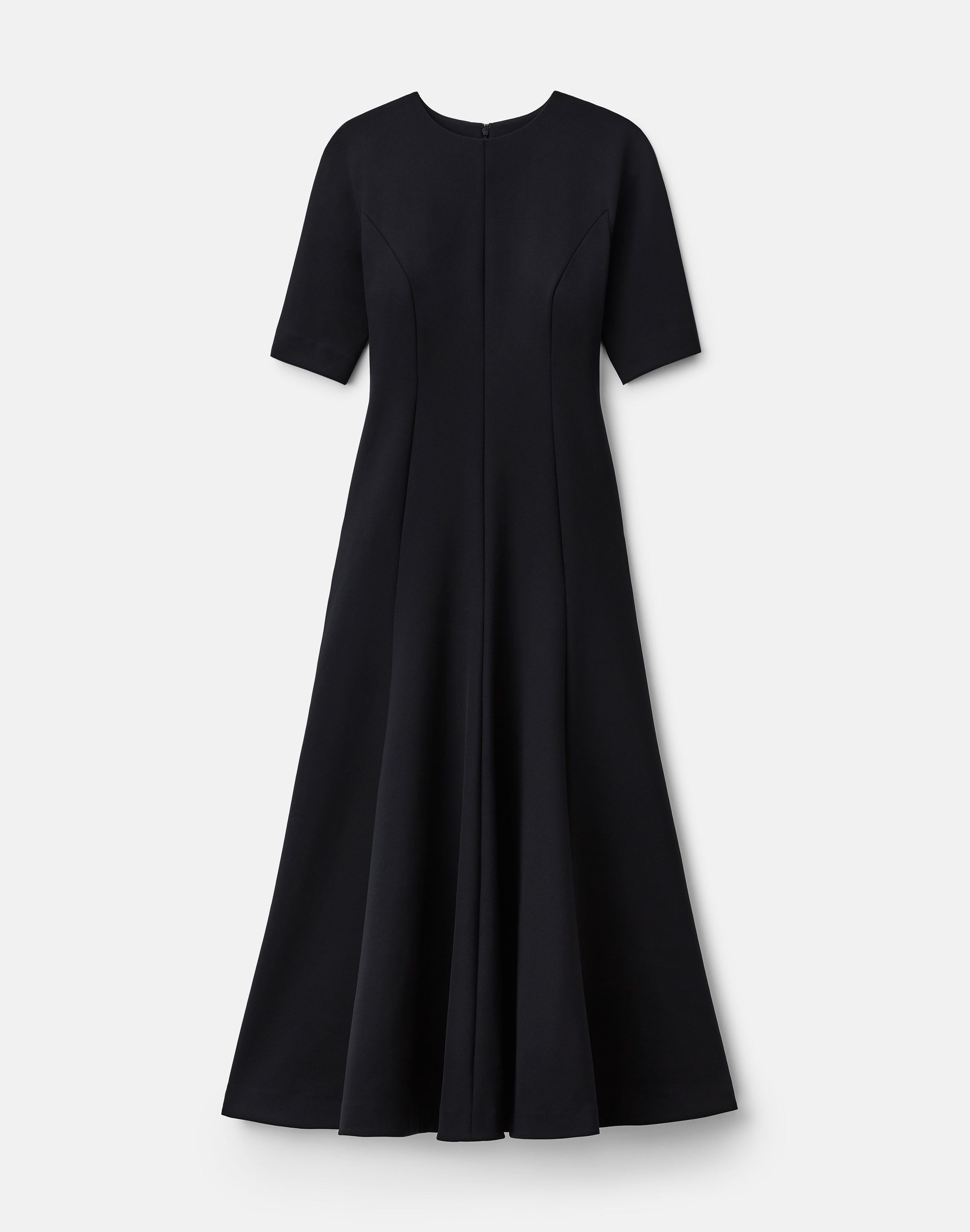 Plus-Size Scuba Fit & Flare Midi Dress