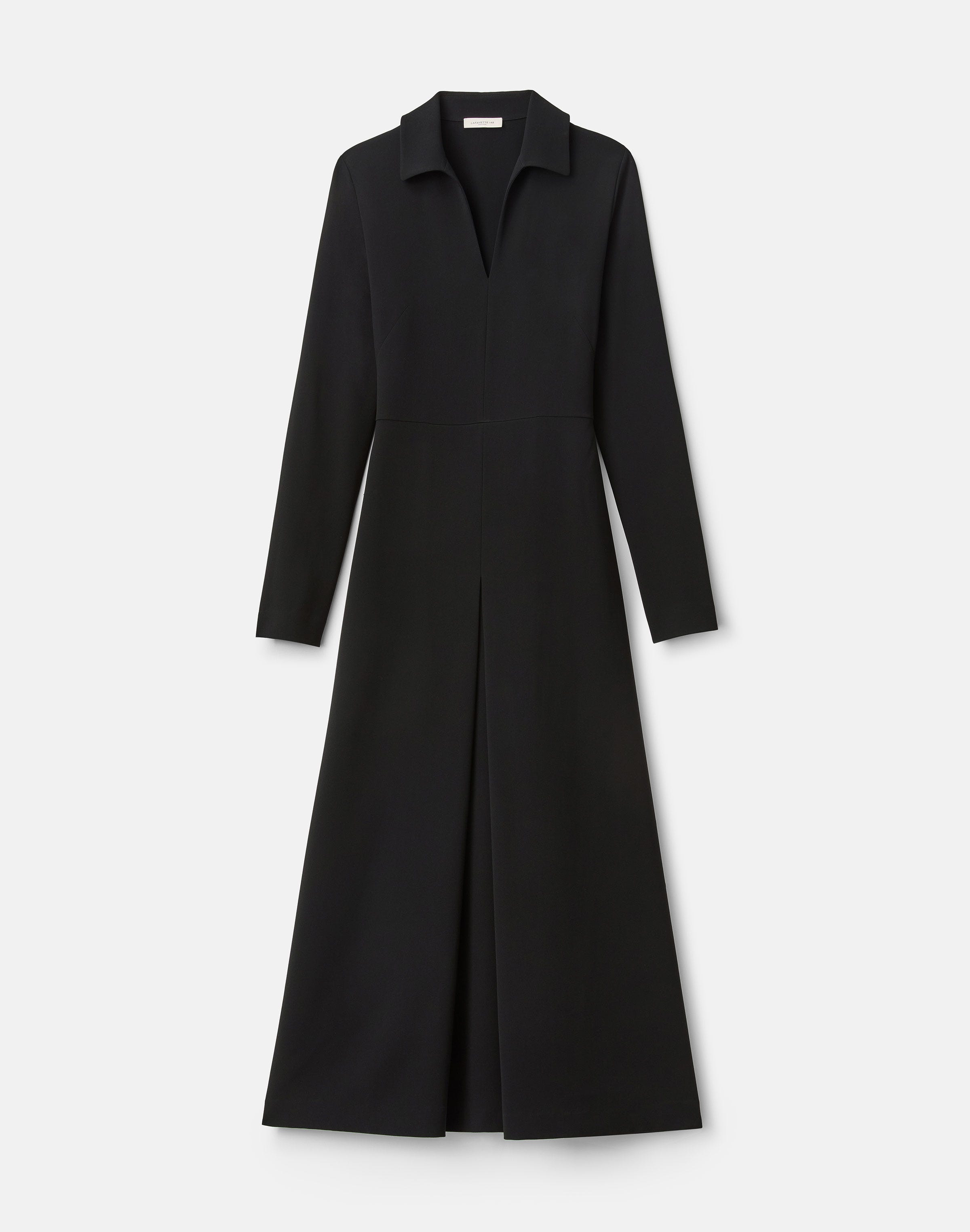 Responsible Finesse Crepe V-Neck Midi Dress