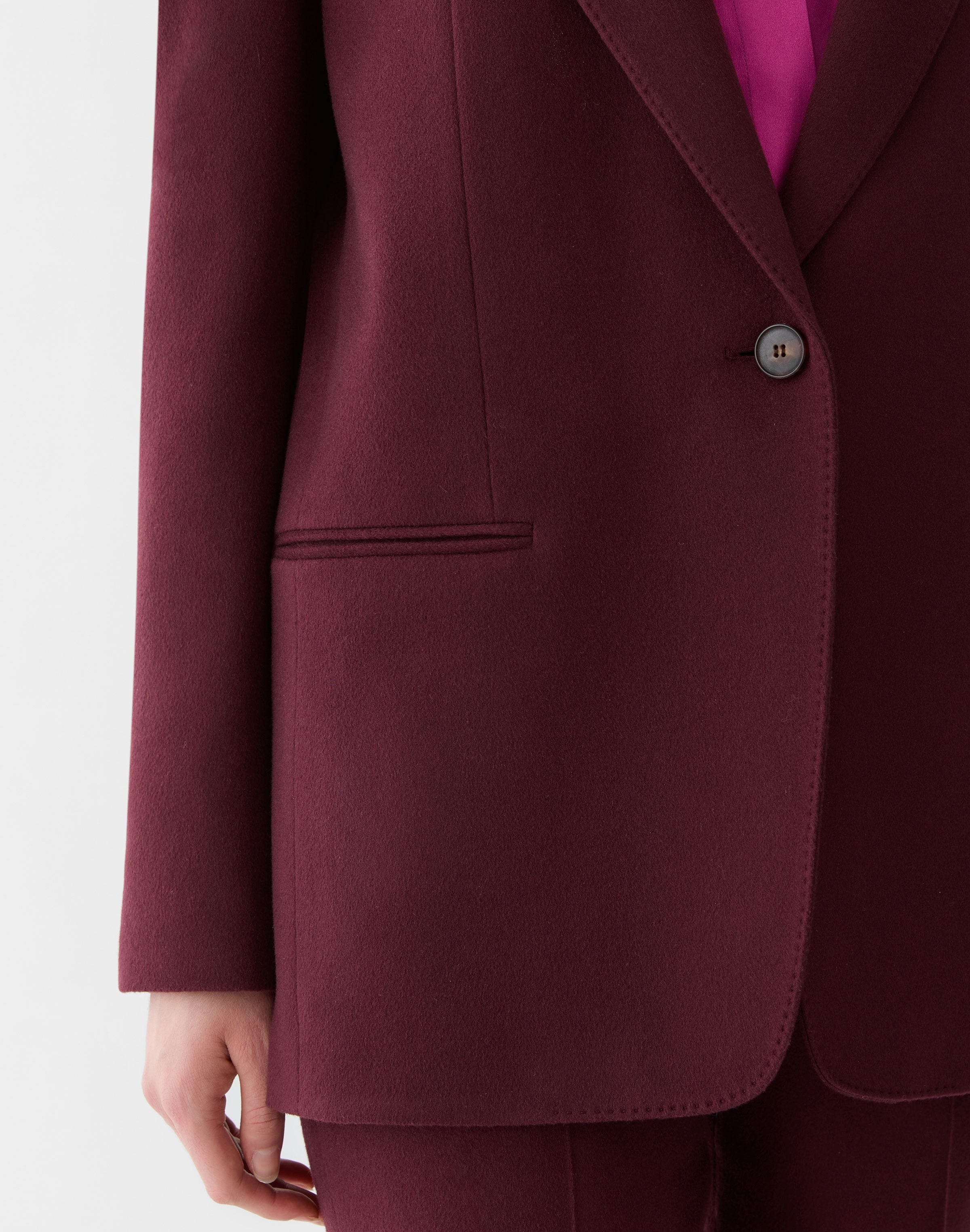 Cashmere Single Button Blazer
