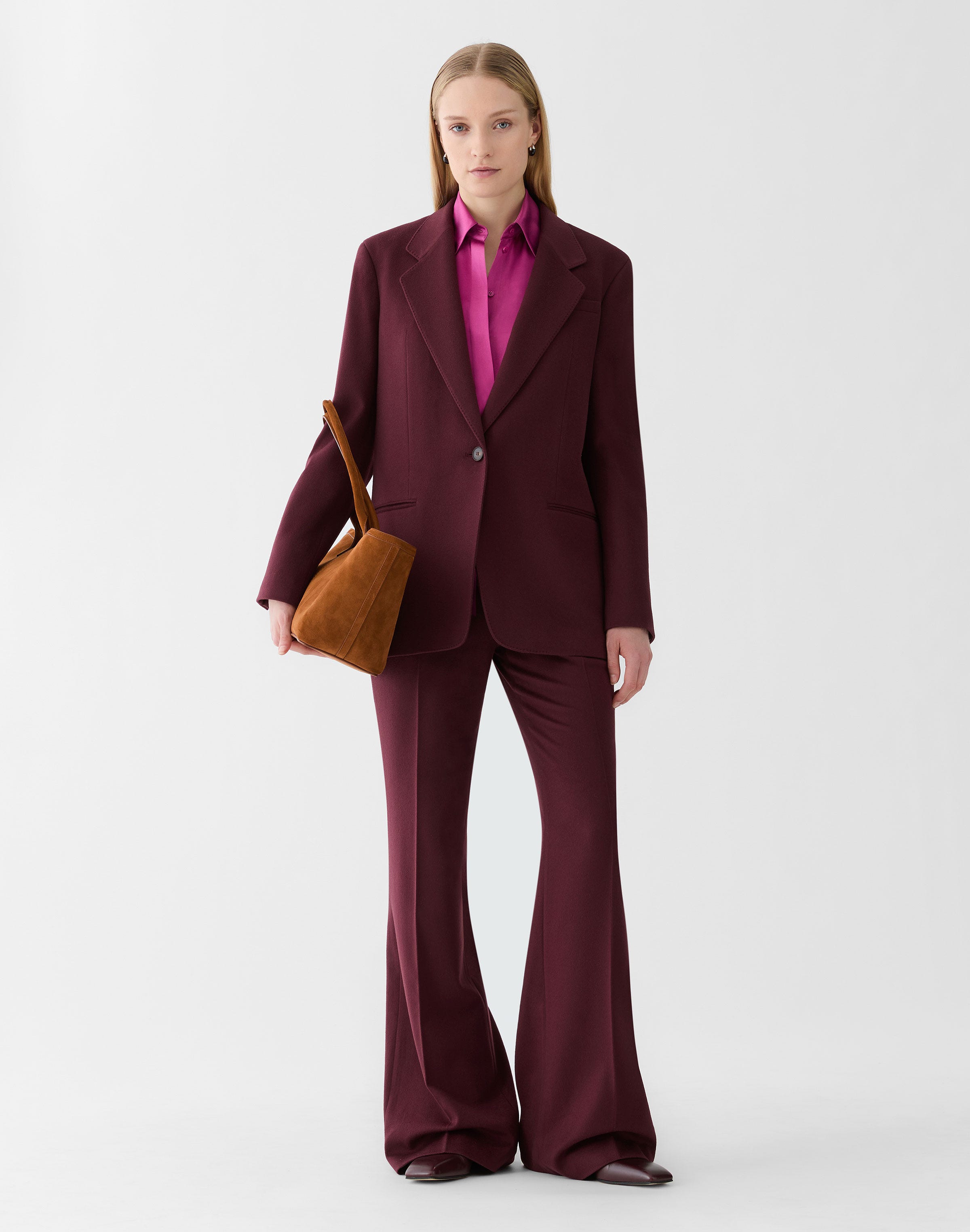 Cashmere Single Button Blazer