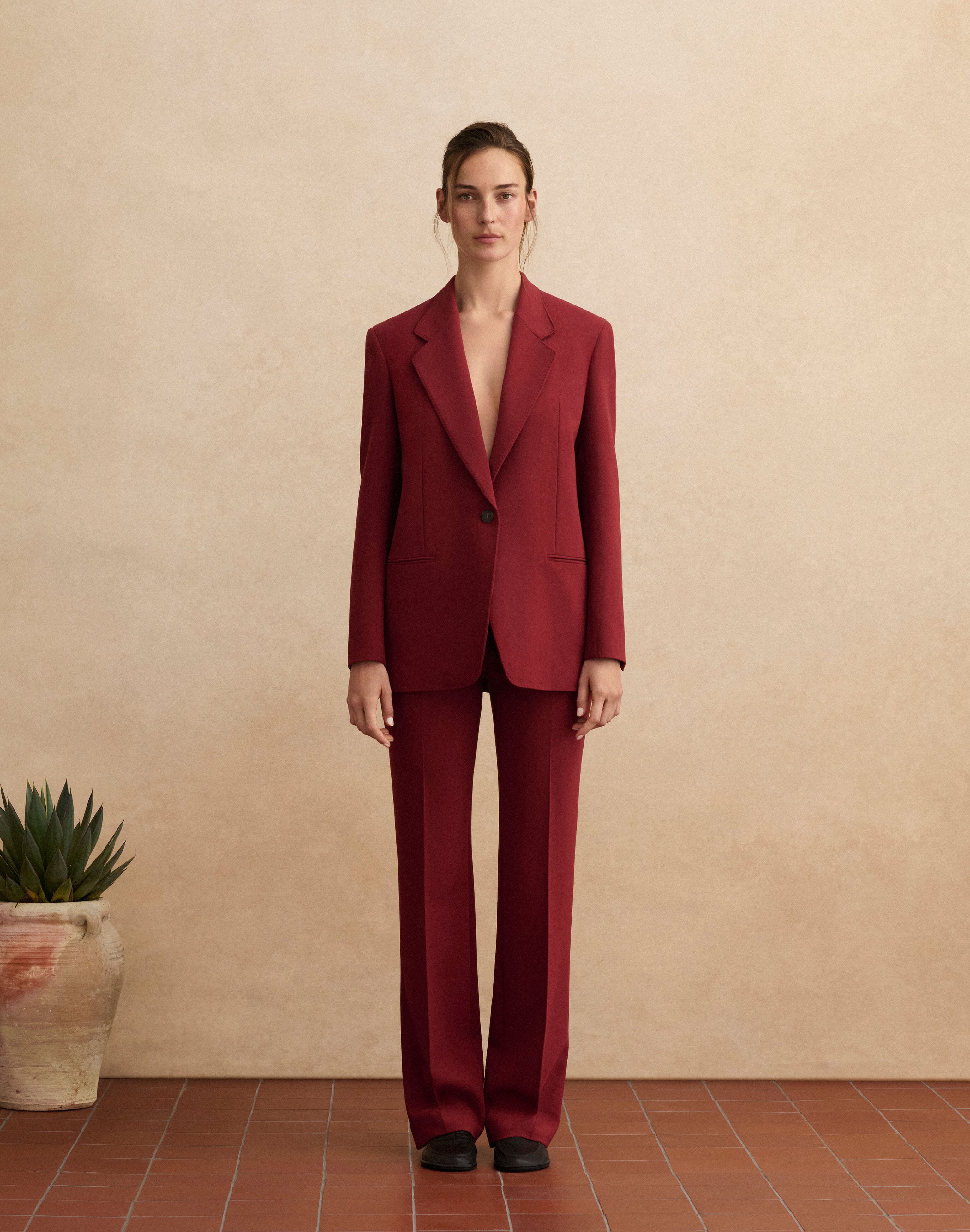 Wool Double Face Blazer and Lafayette Pant