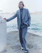 Cashmere Mélange Single Button Blazer