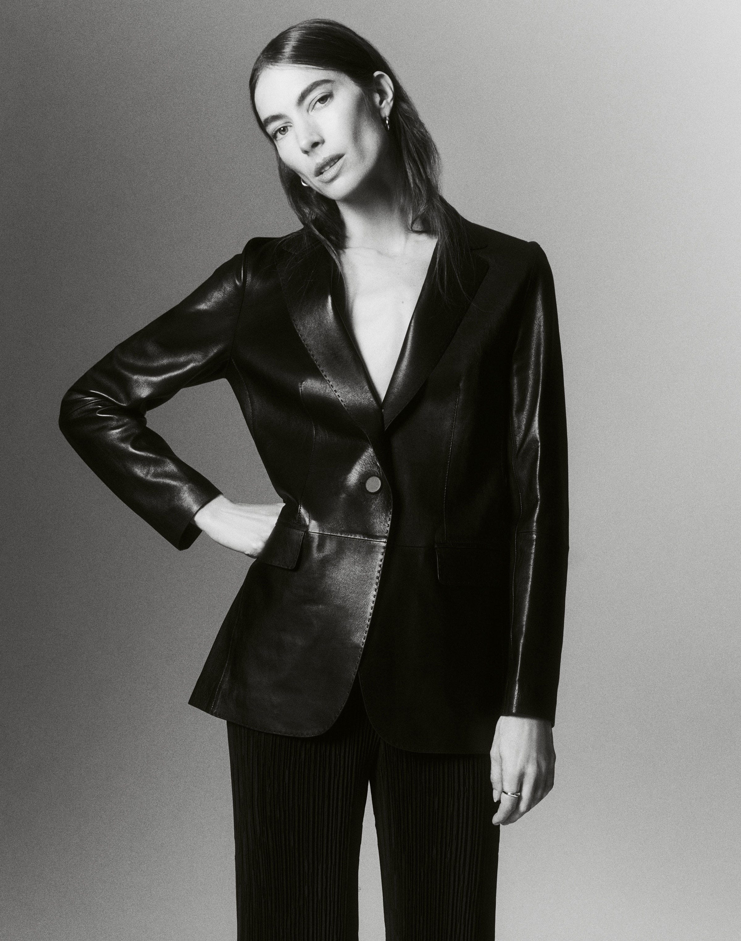 Nappa Leather Blazer