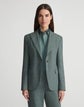 Petite Donegal Tweed Peak Lapel Blazer