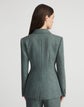 Petite Donegal Tweed Peak Lapel Blazer