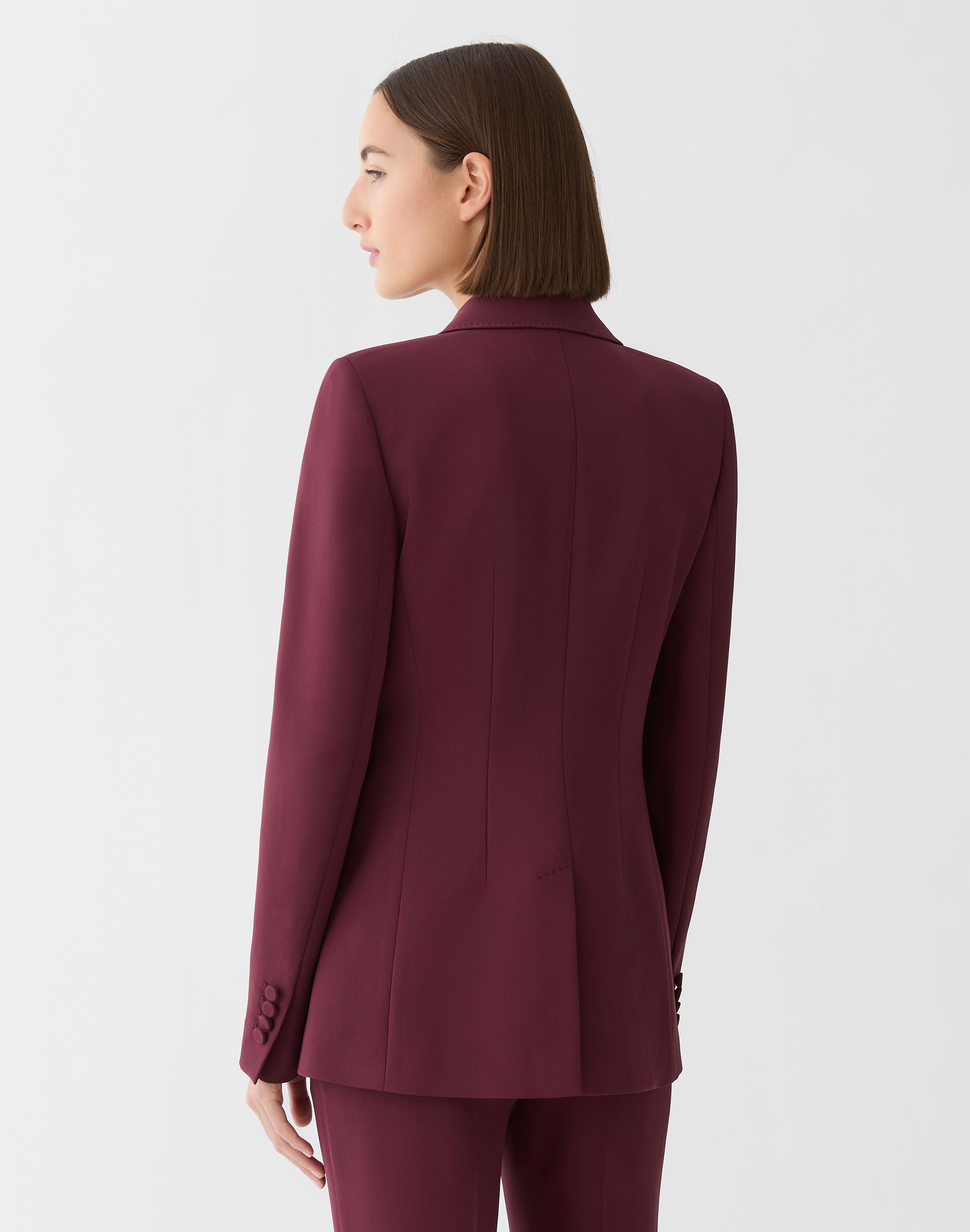 Responsible Finesse Crepe Peak Lapel Blazer