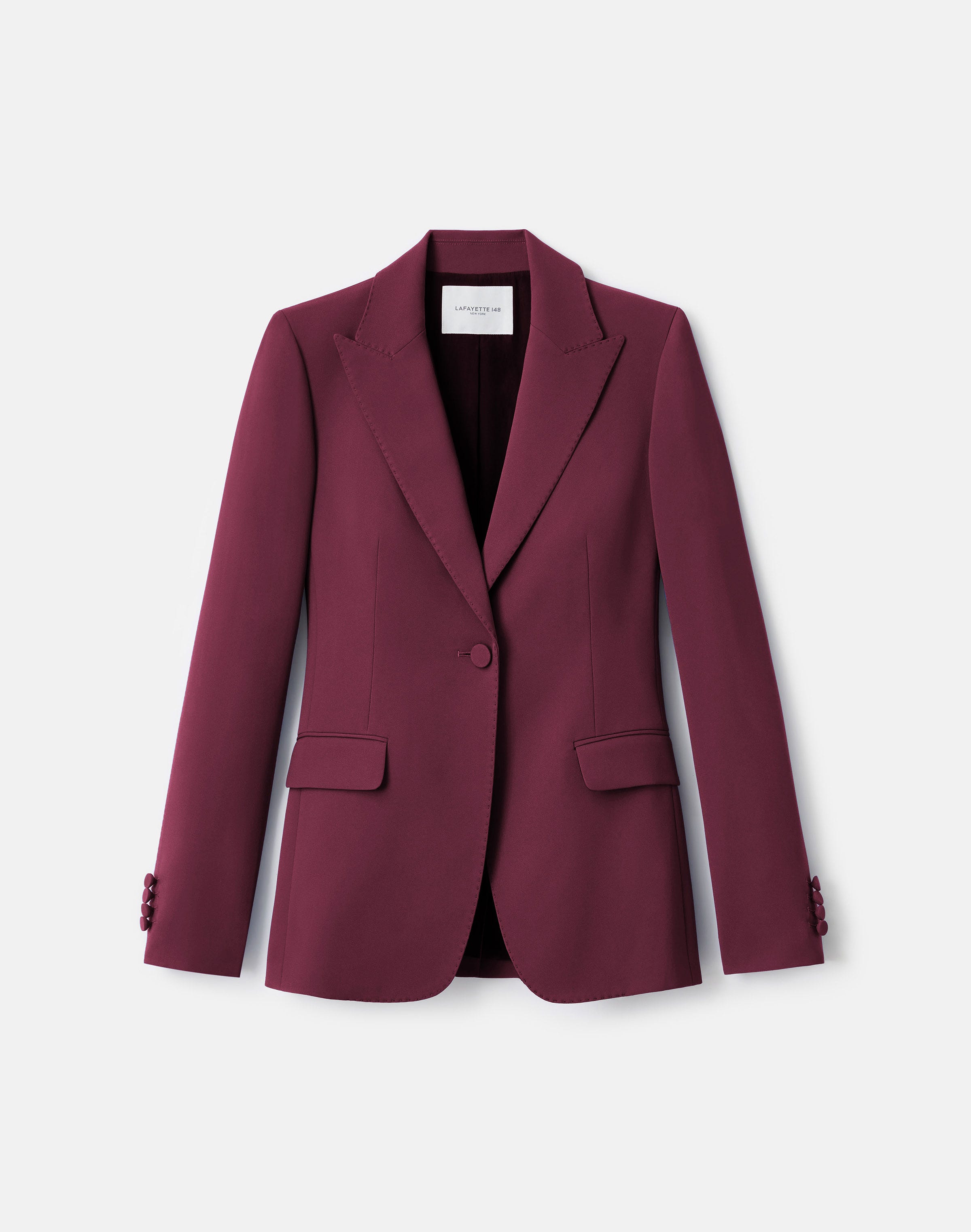 Responsible Finesse Crepe Peak Lapel Blazer