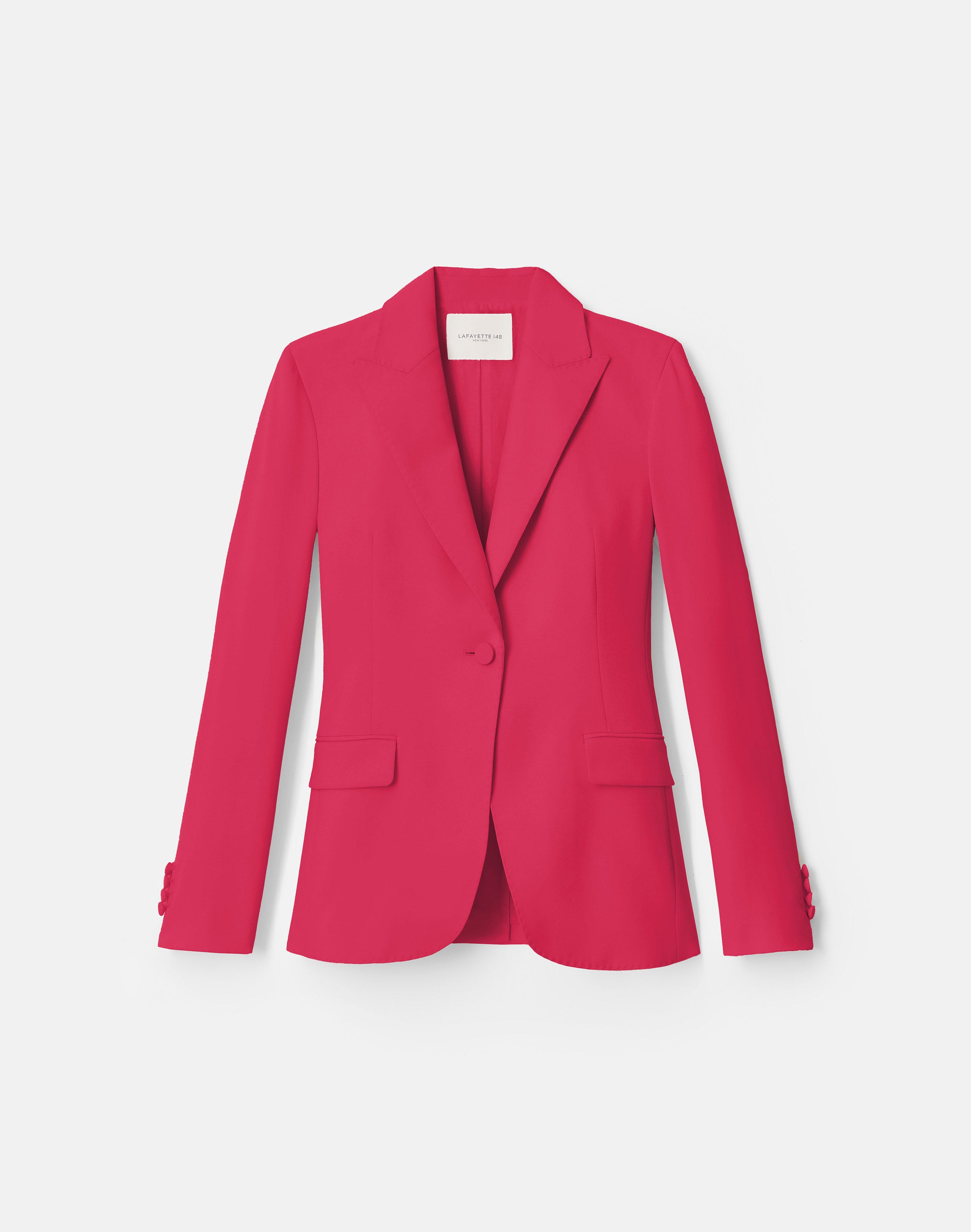 Petite Finesse Crepe Peak Lapel Blazer
