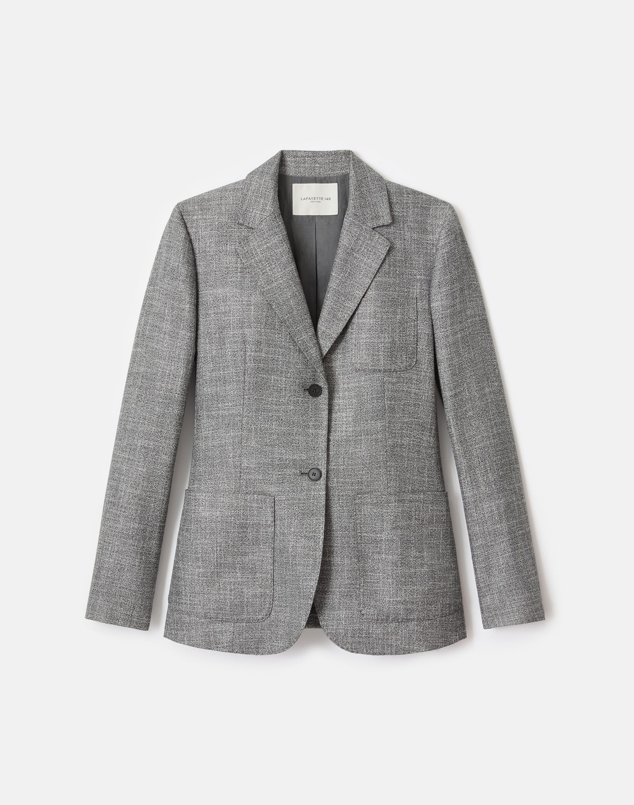 Bamboo Viscose Twill Three Pocket Blazer