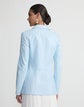 Petite Nappa Lambskin Leather Three Pocket Blazer