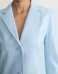 Petite Nappa Lambskin Leather Three Pocket Blazer