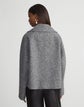 Metallic Flecked Wool-Alpaca Two Button Jacket