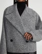 Metallic Flecked Wool-Alpaca Two Button Jacket