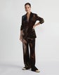 Plus-Size L148 X Save Venice Print Velvet Peak Lapel Tailored Blazer