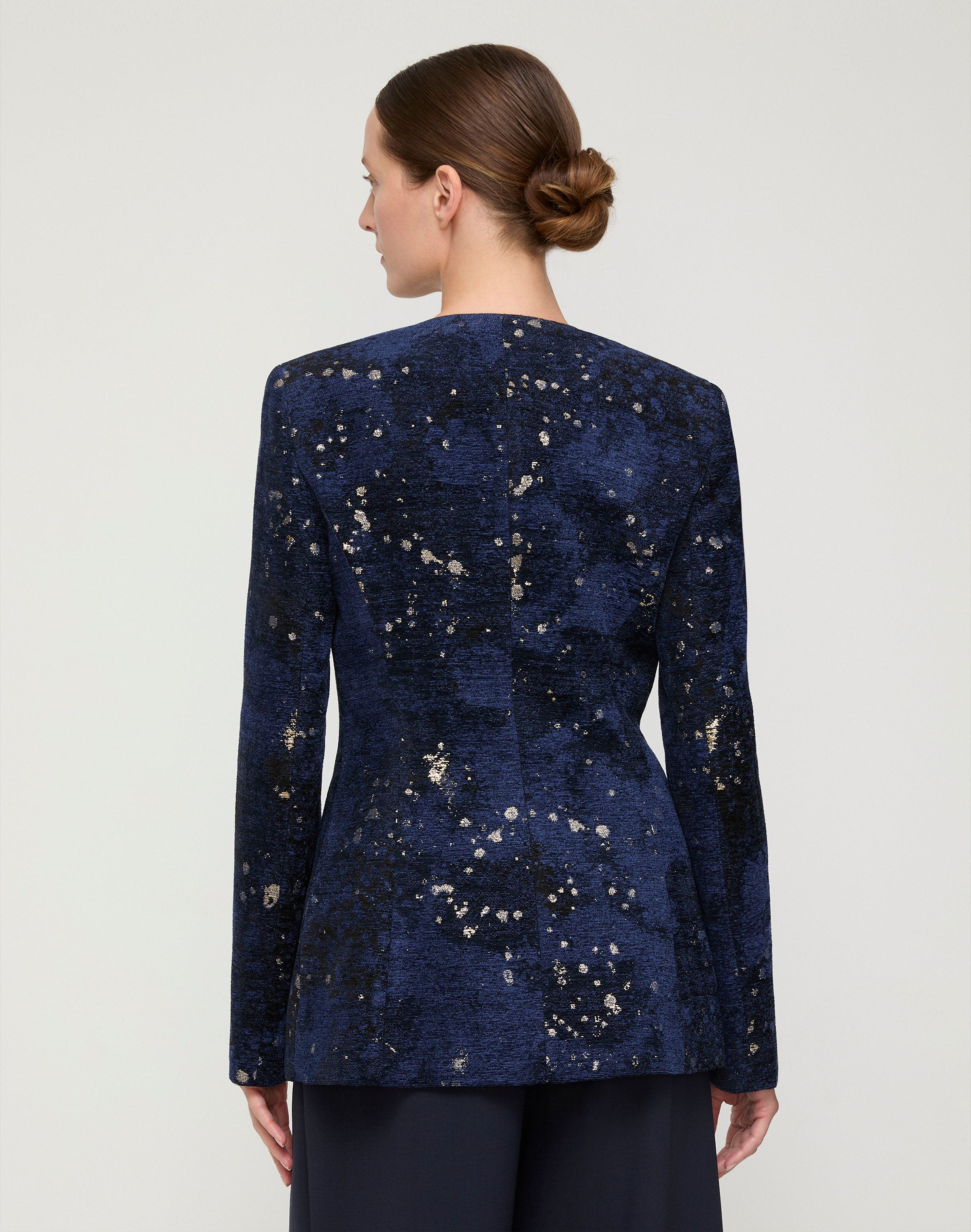Cosmos Chenille Jacquard Tailored Jacket