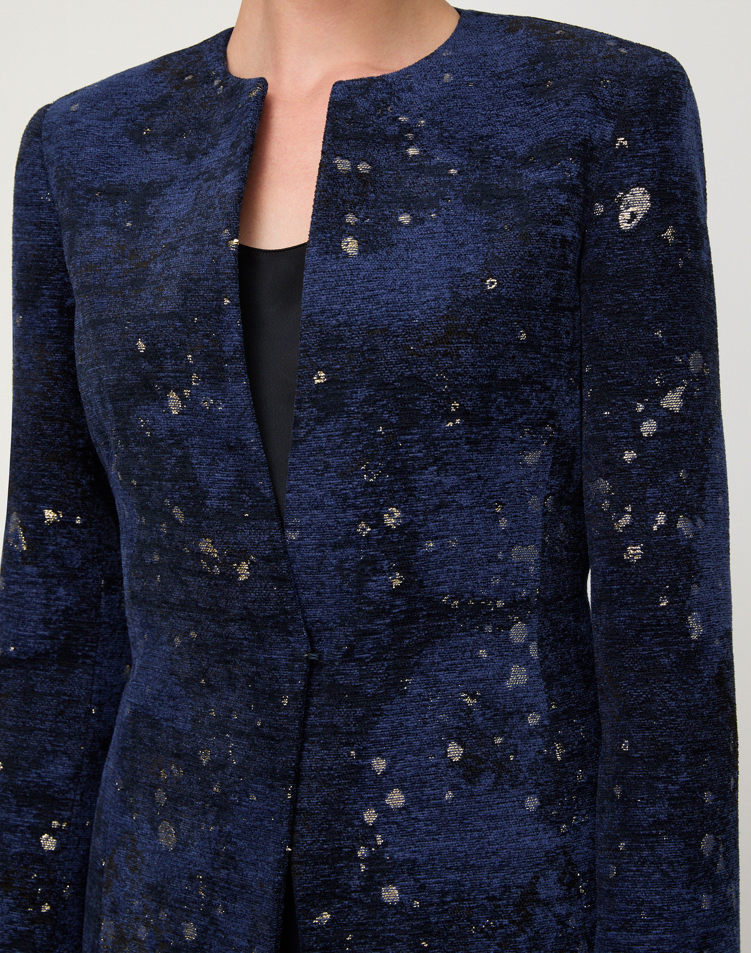Cosmos Chenille Jacquard Tailored Jacket