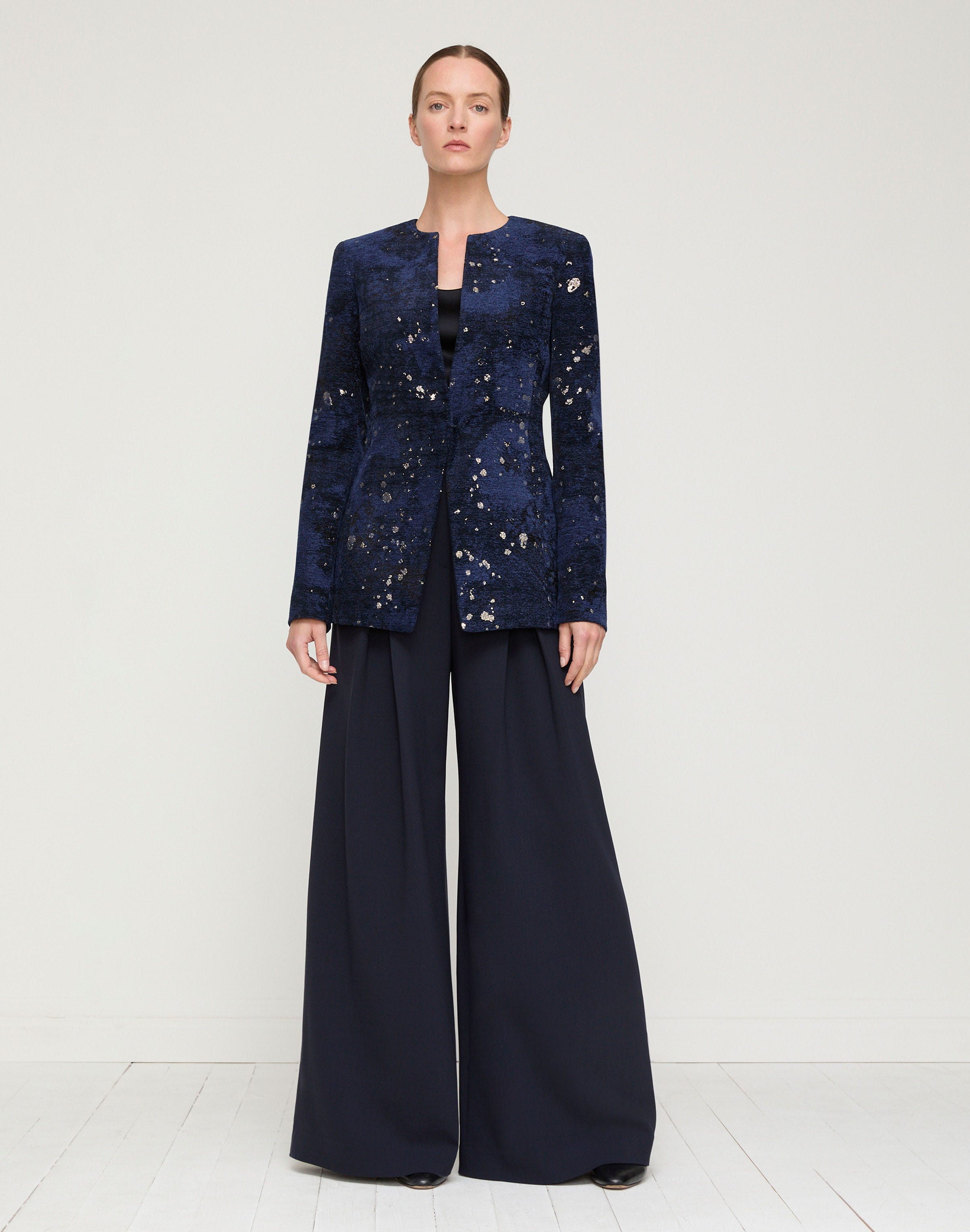 Cosmos Chenille Jacquard Tailored Jacket