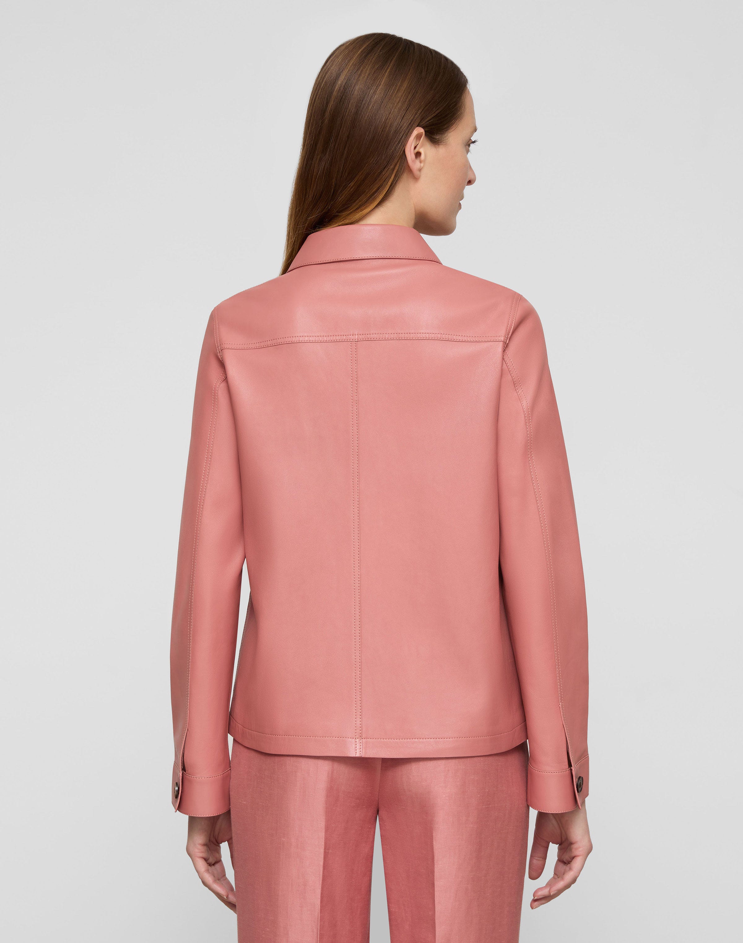 Nappa Leather Patch Pocket Jacket