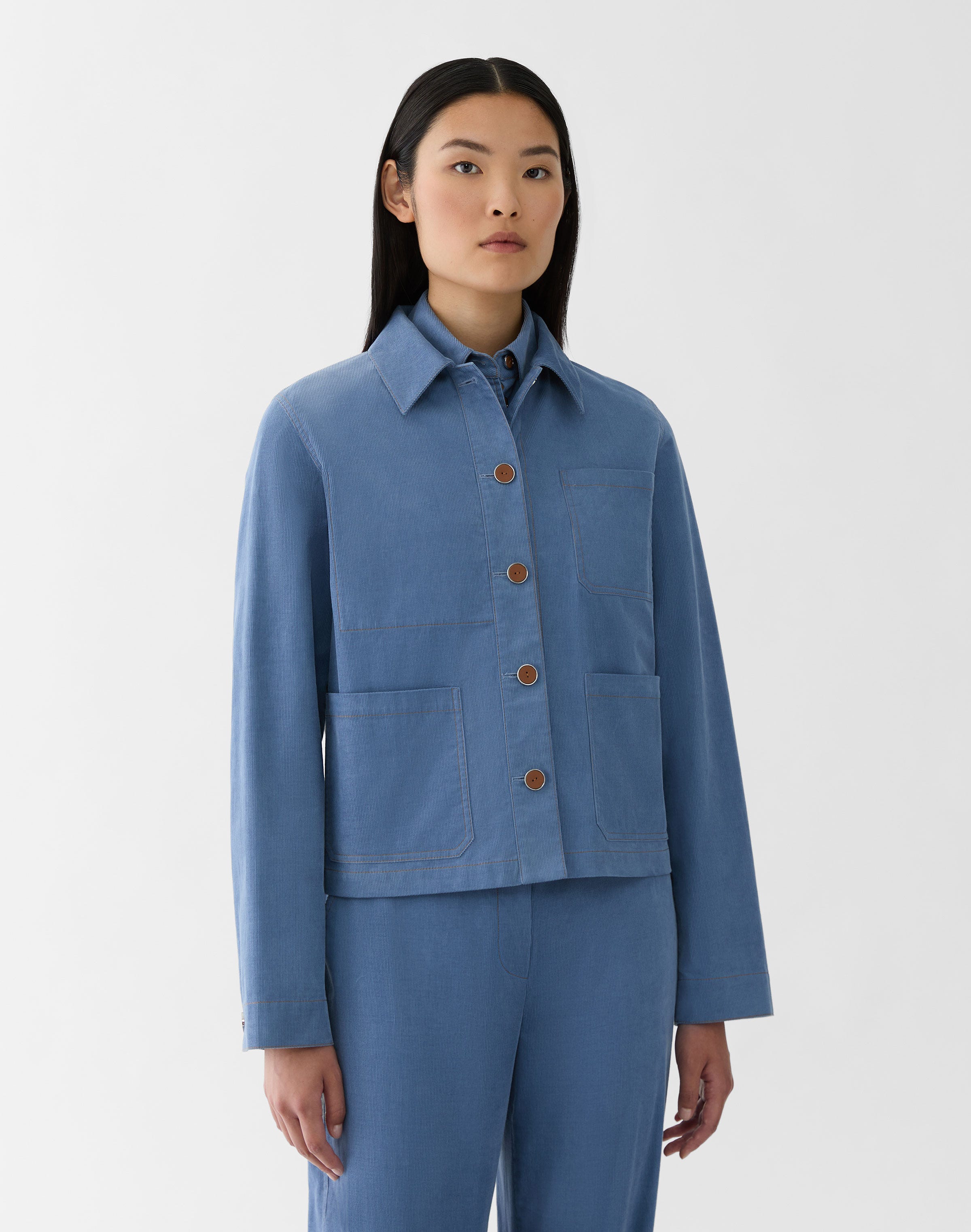 Fine Wale Corduroy Patch Pocket Jacket