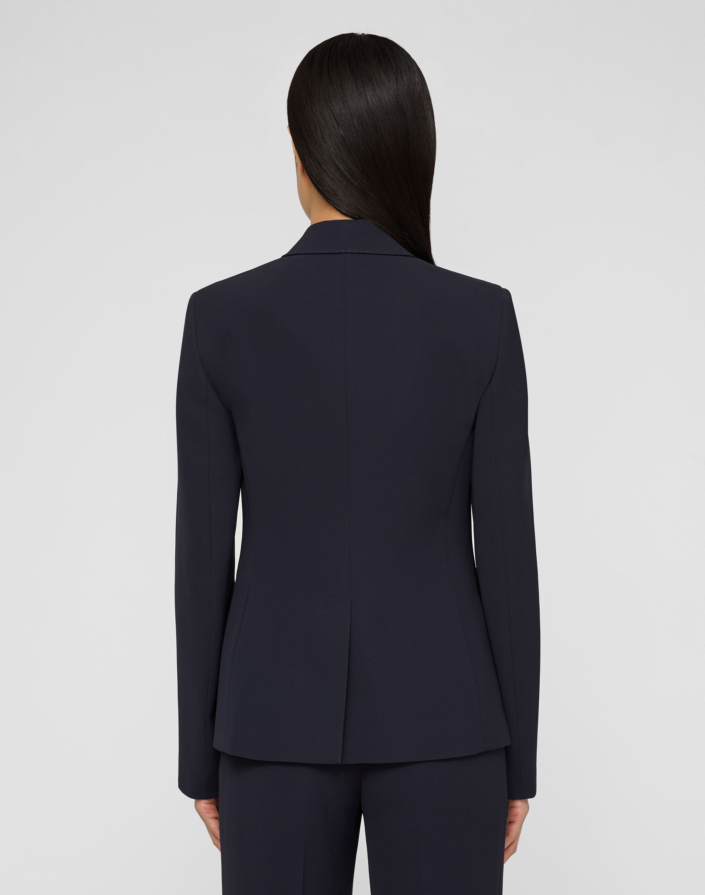 Petite Responsible Finesse Crepe Double Breasted Blazer