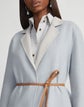 Two Tone Wool-Silk Reversible Notch Lapel Jacket