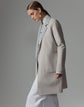 Two Tone Wool-Silk Reversible Notch Lapel Jacket