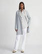 Two Tone Wool-Silk Reversible Notch Lapel Jacket