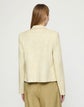 Pastel Dust Tweed Cropped Boyfriend Blazer