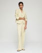 Pastel Dust Tweed Cropped Boyfriend Blazer