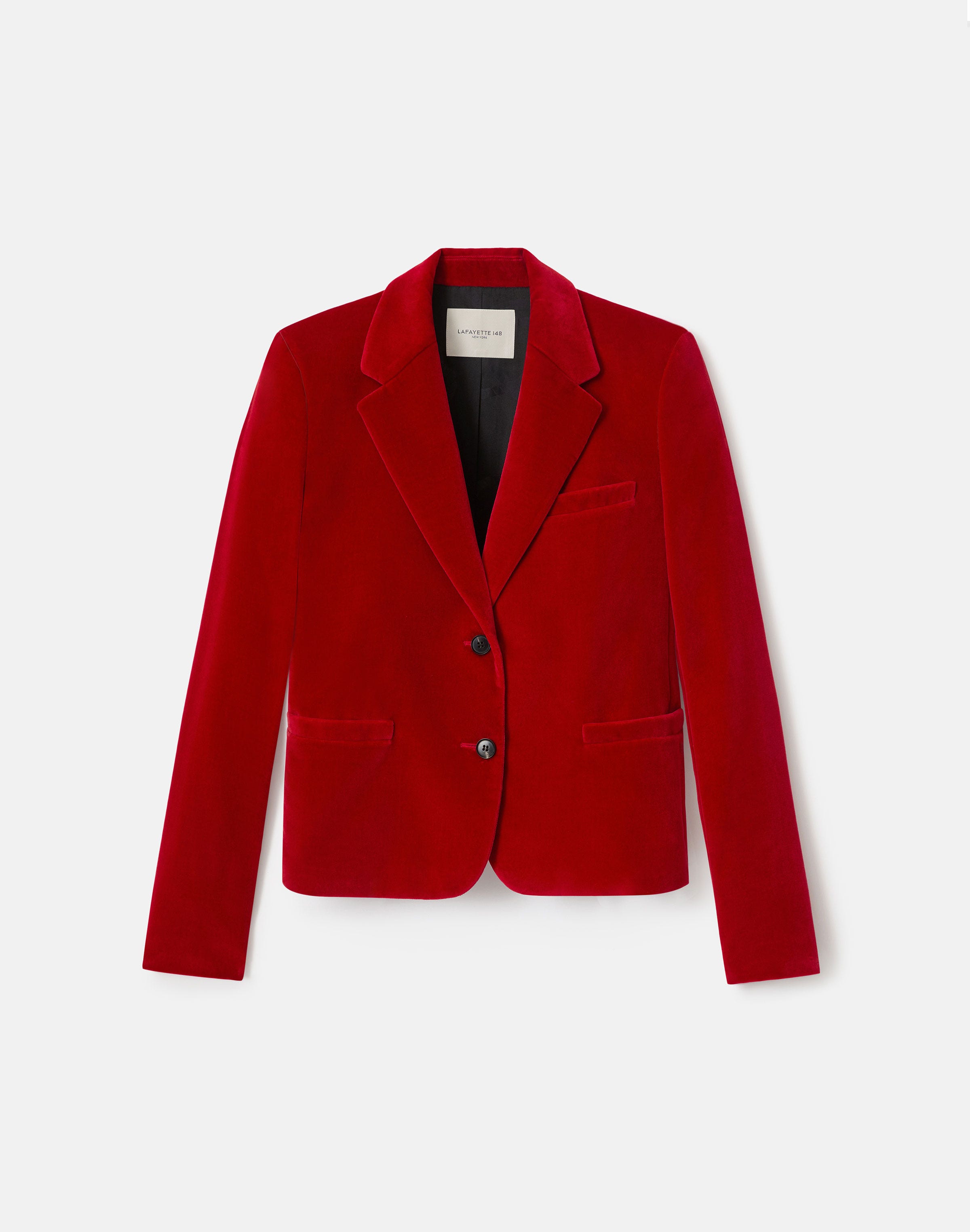Velvet Cropped Boyfriend Blazer